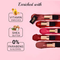 Iba Long Stay Matte Lipstick for Women- M13 Pink Rose, 4g | Creamy Matte Finish & Smooth Texture| Long-Lasting | Hydrated Lips | Enriched with Vitamin E| Intense Colour & Highly Pigmented | Lip Makeup