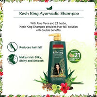 Kesh King Ayurvedic Anti Hairfall Hair Oil, 300ml & Kesh King Scalp and Hair Medicine Anti-Hairfall Shampoo, 600 ml