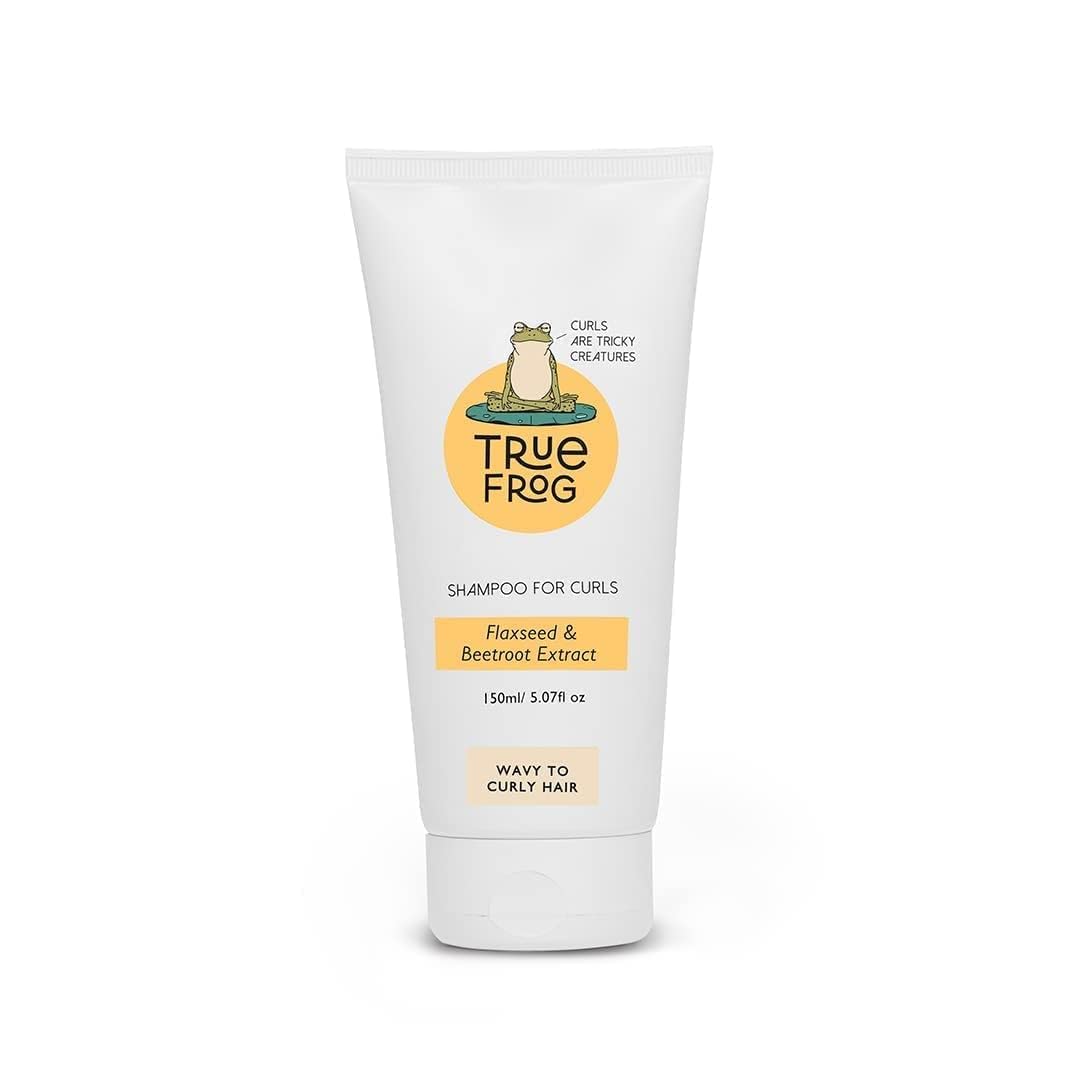 True Frog Shampoo For Curls (150 ml), Everyday Hair Conditioner (150 ml) & Deep Conditioning Mask (200 g) For Curly and Wavy hair to Repair and Rejuviante Curls - Combo Pack of 3