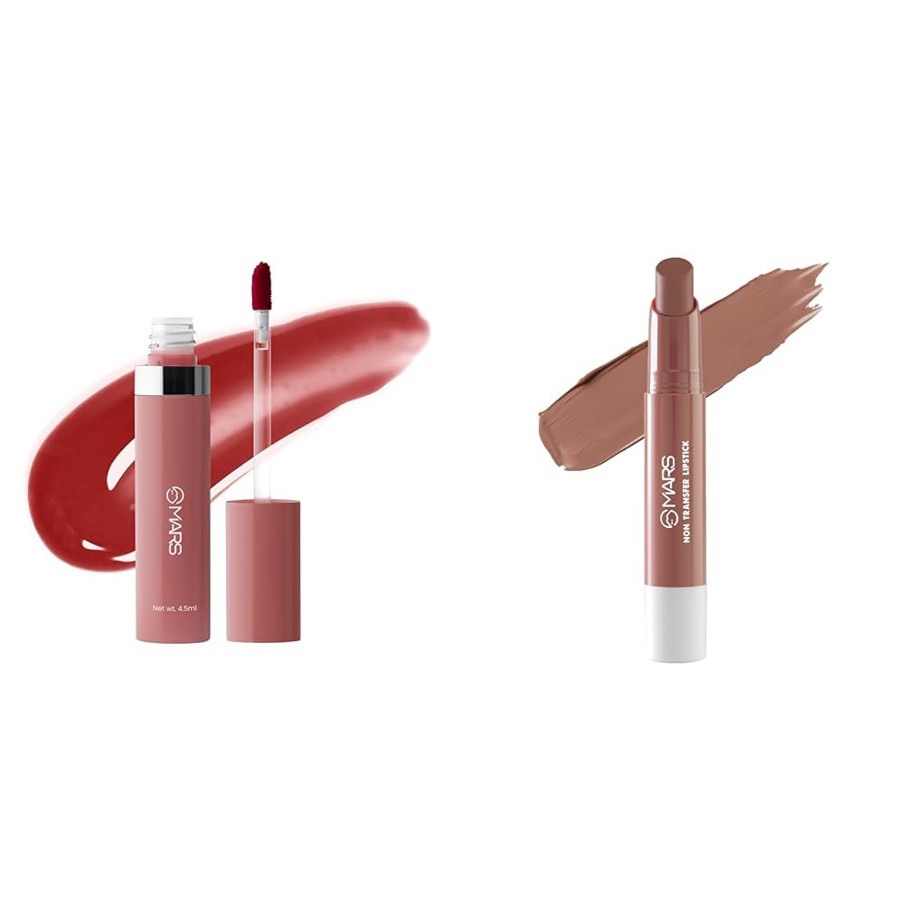 MARS Drip Lip Mist for Women (4.5 ml) (05-Cranberry Drip) Matte Super Stay Lipstick | Up to 12 Hours Long Lasting | Smudge Proof and Waterproof Lipstick for Women (2.6 gm) (11-QUEEN)