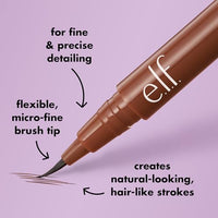 e.l.f. Holy Strokes Micro-Fine Brow Pen, for a Natural Look, Long-Lasting Eyebrow Pencil, Waterproof & Smudge-Proof, Vegan & Cruelty Free, Espresso