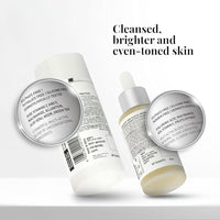 iCosmetiques Glow-Boosting Essentials | Face Wash Powder & Radiant Glow Face Serum Combo | Blend of Vitamin C, Niacinamide, Neem & Aloe Vera | Deep Cleanse, Brighten & Nourish all Skin Type | Unisex