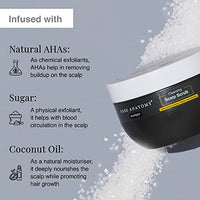 Bare Anatomy Scalp Scrub with Natural AHAs, Coconut & Sugar | Get Up To 99% Dandruff Reduction | Dandruff Remover | Oily Scalp Exfoliator Hair Scrub | Sulphate & Paraben Free | For Women & Men | 250g