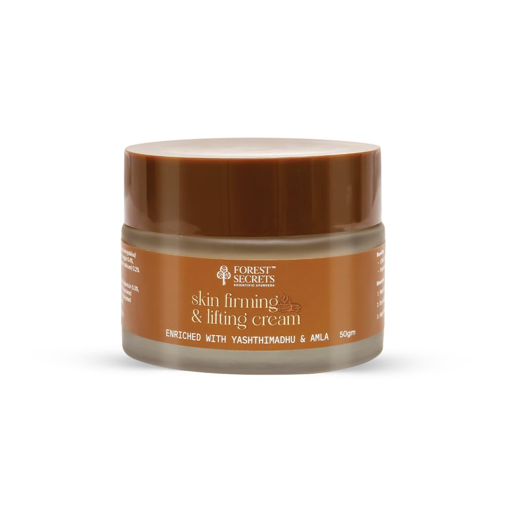 FOREST SECRETS Skin Firming & Lifting Cream, 50gm | Yashthimandhu & Amla | Lifts & Tightens Skin | Improves Skin Elasticity | Ayurvedic Formula