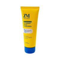 ZM Vitamin C UV Expert Daily Sunscreen SPF 30 PA +++ For Bright & Glowing Skin | UV Protection | For Dull Skin | Non-Greasy, Quick-Absorbing | UVA UVB Sun Protection | For Women & Men - 50 gm