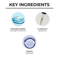 Dr. Sheth's Ceramide & Vitamin C Brightening Face Wash | Gently Cleanses, Hydrates & Reduces Dark Spots | For Normal, Oily & Combination Skin | For Men & Women | 100 mL