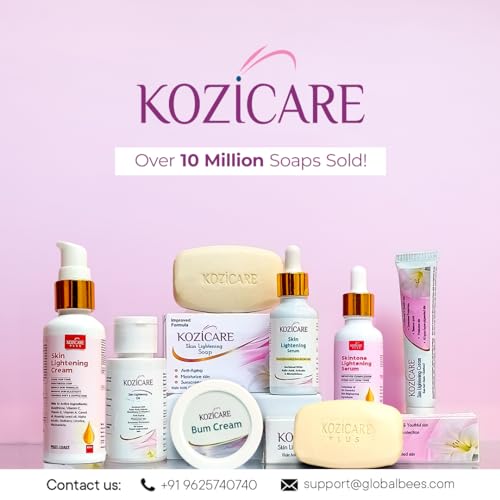 Kozicare Cream Papaya Body Lotion For All Skin Types | Shea Butter Body Lotion, Niacinamide & Kojic Acid Body Lotion | Reduce Dryness & Flakiness | Soft, Supple & Moisturize Skin - 200 Ml