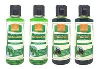 Khadi Pure 21 Herbs & Tulsi Hair Growth Hair Oil, 210 ml (Pack of 4)