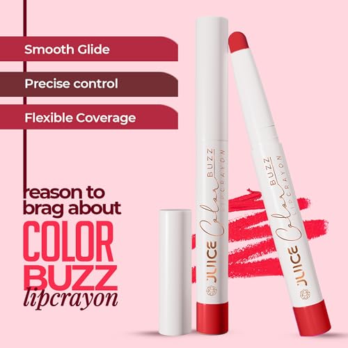 Juice Color Buzz Lip Crayon With Bio Retinol, SPF15 & Natural Moisturizing Factors (Ardent Brown - M01)