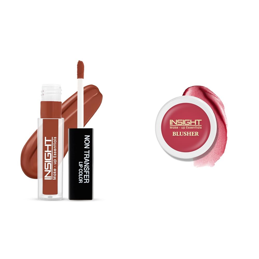 Insight Cosmetics Insight Non Transfer Lip Color Matte Texture12Hrs WaterproofTrue ColorSmudge Proof Paraben Free 100% Veg, 4ml(LG40-28) Crème Blusher, Face Makeup, Raspberry Gelato, 3.5 gm(B-02=02)