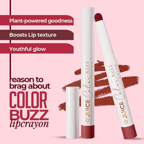 Juice Color Buzz Lip Crayon With Bio Retinol, SPF15 & Natural Moisturizing Factors (Mocha Makeover - M03)