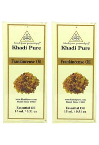 Khadi Pure Herbal Frankincense Essential Oil, 15 ml (Pack of 2)