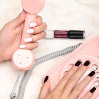 Typsy Beauty 2 In 1 Gel Nail Polish | Black & White | Quick Drying | Glossy Finish | Long Lasting | Chip Resistant |10 ml