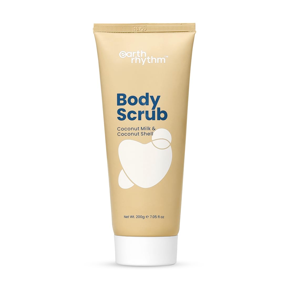 Earth Rhythm Body Scrub with Coconut Milk & Coconut Shell | Removes Grime, Polishes Skin, Nourishes & Softens | Men and Women - 200g