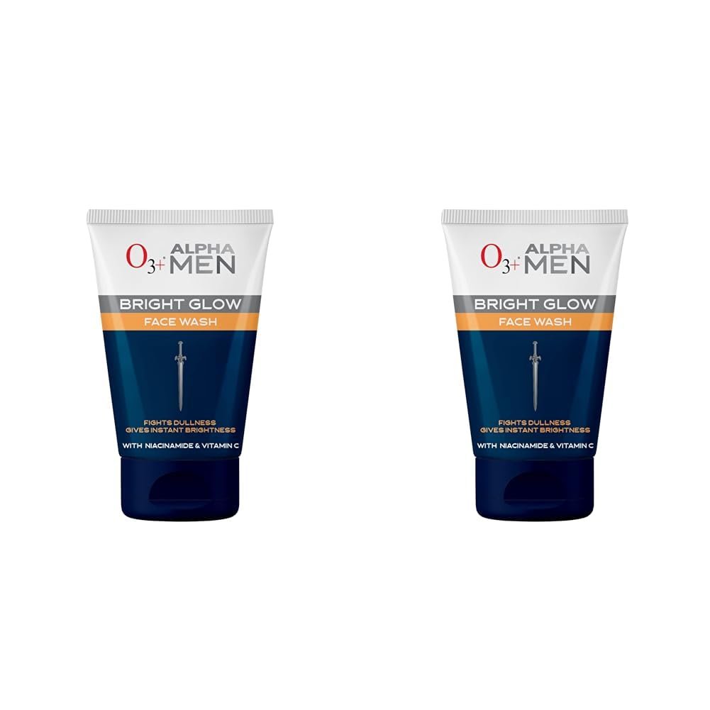 O3+ ALPHA MEN Bright Glow Face Wash 100g & O3+ ALPHA MEN Bright Glow Face Wash 50g