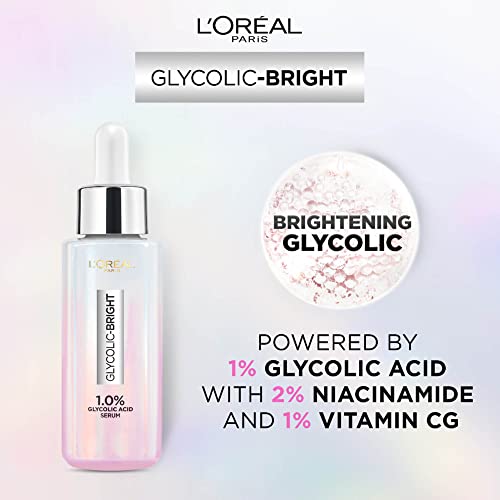 L’Oréal Paris Glycolic Bright & Anti Dark Spot Face Serum, Instant Glow 15 ml