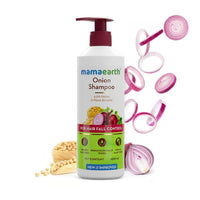 Mamaearth Onion Duo For Hair Fall Control: Onion Hair Oil 250 ml + Onion Shampoo 400 ml