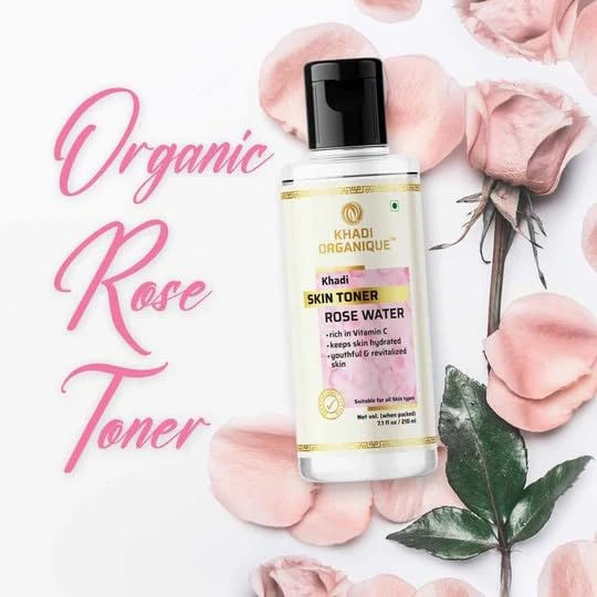 Khadi Organique Combo of Aloe Vera Ubtan Gel (200 gm) + Pure & Natural Rose Water/Skin Toner (210 ml) – 100% Natural for Acne-Free, Glowing Skin | Balances pH, Soothes Itchiness & Moisturizes | Suitable for Men & Women