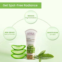 Lotus Herbals Active Aloe + Niacinamide Brightening Boost Mist 50g, Night Gel 50g Face Wash 100g, Scrub 100g Set of 4