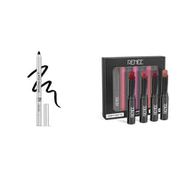 RENEE Midnight Kohl Pencil - Smudgeproof And Waterproof Kajal - 1.5Gm And Renne Very Matte - Pack Of 4 Matte Lipsticks | Intense Color Pay Off, Multicolor