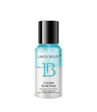 LAKYOU BEAUTY 2 Clean To Be True Makeup Remover - Blue (100ml) | Dual-Action Makeup Remover & Cleanser With Matte Finish