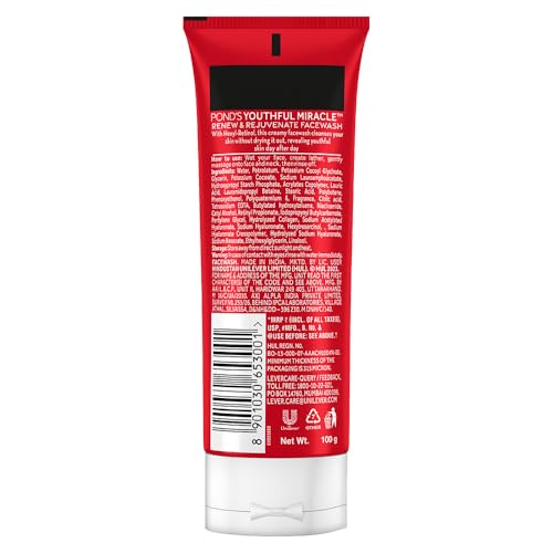 POND'S Youthful Miracle Hexyl Retinol, Renew & Rejuvenate Facewash 100g