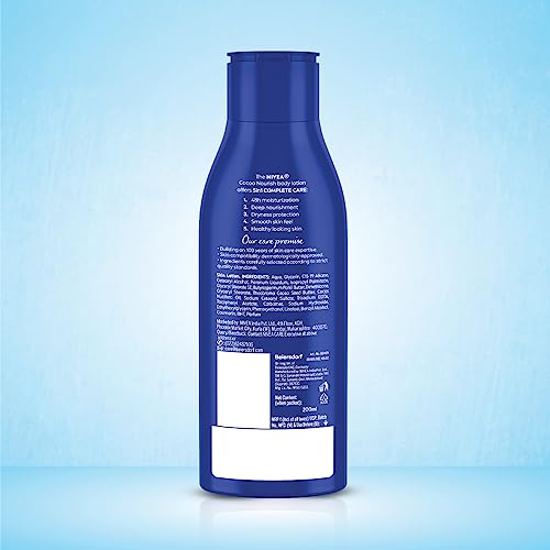 NIVEA Cocoa Nourish 200ml Body Lotion with Deep Moisture Serum| 48 H Moisturization | With Cocoa Butter & Coconut Oil | Non Greasy & Healthy Looking Skin |For Very Dry Skin (Pack of 2)