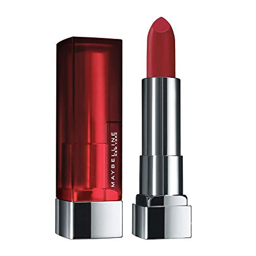 Maybelline New York Color Sensational Creamy Matte Lipstick, 691 Rich Ruby, 3.9g and Maybelline New York Fit Me Matte+Poreless Liquid Foundation Tube, 128 Warm Nude, 18ml