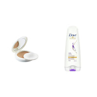 Lakmé Perfect Radiance Compact, Golden Medium 03, 8g And Dove Daily Shine Conditioner, 180ml