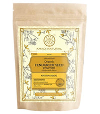 KHADI NATURAL Organic Powder Pack of 3 (Lemon + Fenugreek + Brahmi) (Net Qt. 3x100) 300gm