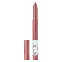 Maybelline New York Super Stay Crayon Matte Lipstick, 15 Lead The Way, 1.2G And New York Colossal Bold Eyeliner, Black, 3G