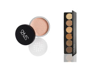 STARS COSMETICS Derma Series Foundation Color Palette & Translucent Powder, Matte Finish Long lasting Waterproof Face Makeup Cream Suitable For All Skin Types (DERMA PALETTE & TAN PEARL)