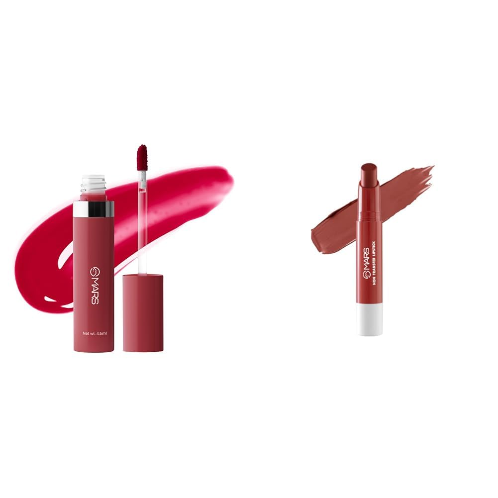 MARS Drip Lip Mist for Women (4.5 ml) (04-Strawberry Drip) Matte Super Stay Lipstick | Up to 12 Hours Long Lasting | Smudge Proof and Waterproof Lipstick for Women (2.6 gm) (01-BLOOM)