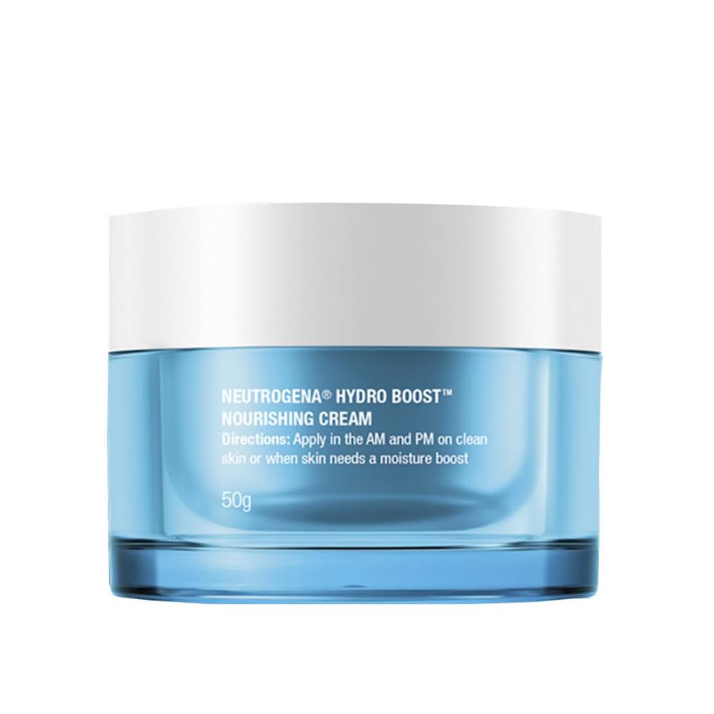 Neutrogena Hydro Boost Hyaluronic Acid Nourishing Cream | Enriched with Ceramides, Amino Acids | 72-Hour Deep Hydration | All Skin Types | For Men & Women 50g