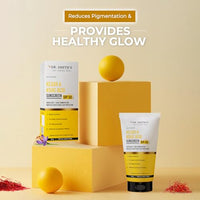 Dr. Sheth's Kesar & Kojic Acid Sunscreen with SPF 50 Pa++++ | For Pigmentation-Free Skin | No White Cast & Light Weight | For Daily Moisturization | For All Skin Types | 50 g