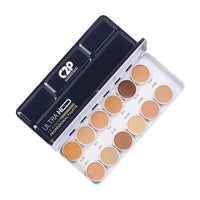 C2P Pro Dermashield 12-in-1 Concealer Palette for Face Makeup | Cream-Based Contour, Color Corrector & Foundation | Hides Blemishes & Dark Circles | High Coverage, Ideal for Oily Skin | 42g