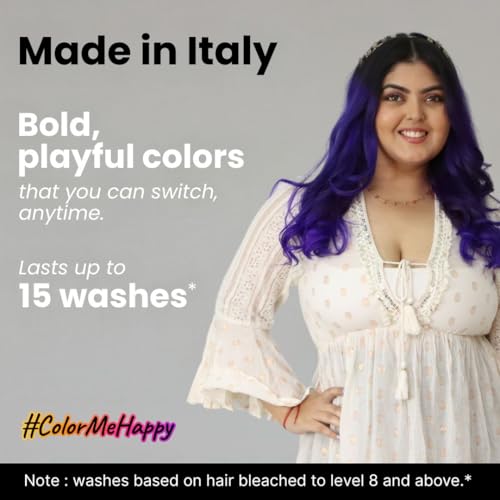 2.Oh! Italian- Violet Hair Color For Women & Men | Ammonia-Free DIY Semi Permanent Hair Color | Enriched with Argan Oil | Lasts upto 12-15 Washes