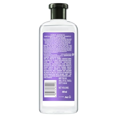 Herbal Essences bio:renew Rosemary and Herbs SHAMPOO, 400ml, No Parabens No Colorants