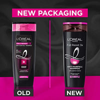 L'Oreal Paris Anti-Hair Fall Shampoo, Reinforcing & Nourishing for Hair Growth, For Thinning & Hair Loss, With Arginine Essence and Salicylic Acid, Fall Resist 3X, 180 ml