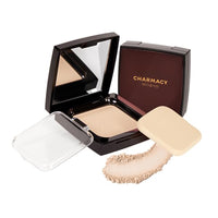 Charmacy Milano HD Cover Compact Suitabe for All Skin Types - 1, High-Definition Coverage, Matte Finish, Blurs Imperfections, Compact Size (8 gms)