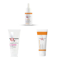 O3+ Vitamin C Serum Glow- Face & O3+ Brightening and Whitening Face Wash, 50g & O3+ Vitamin C Face Wash Glow For Daily Brightening & Gentle Cleansing 60g