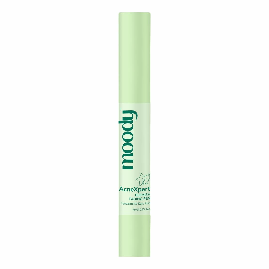 Moody Acnexpert Blemish Fading Pen with Green Tea & Kojic 0.5% | Fades Acne Marks & Blemishes | Dark Spot & Blemish Marks Correcting Gel For Men & Women | For All Skin Type, 10 ml