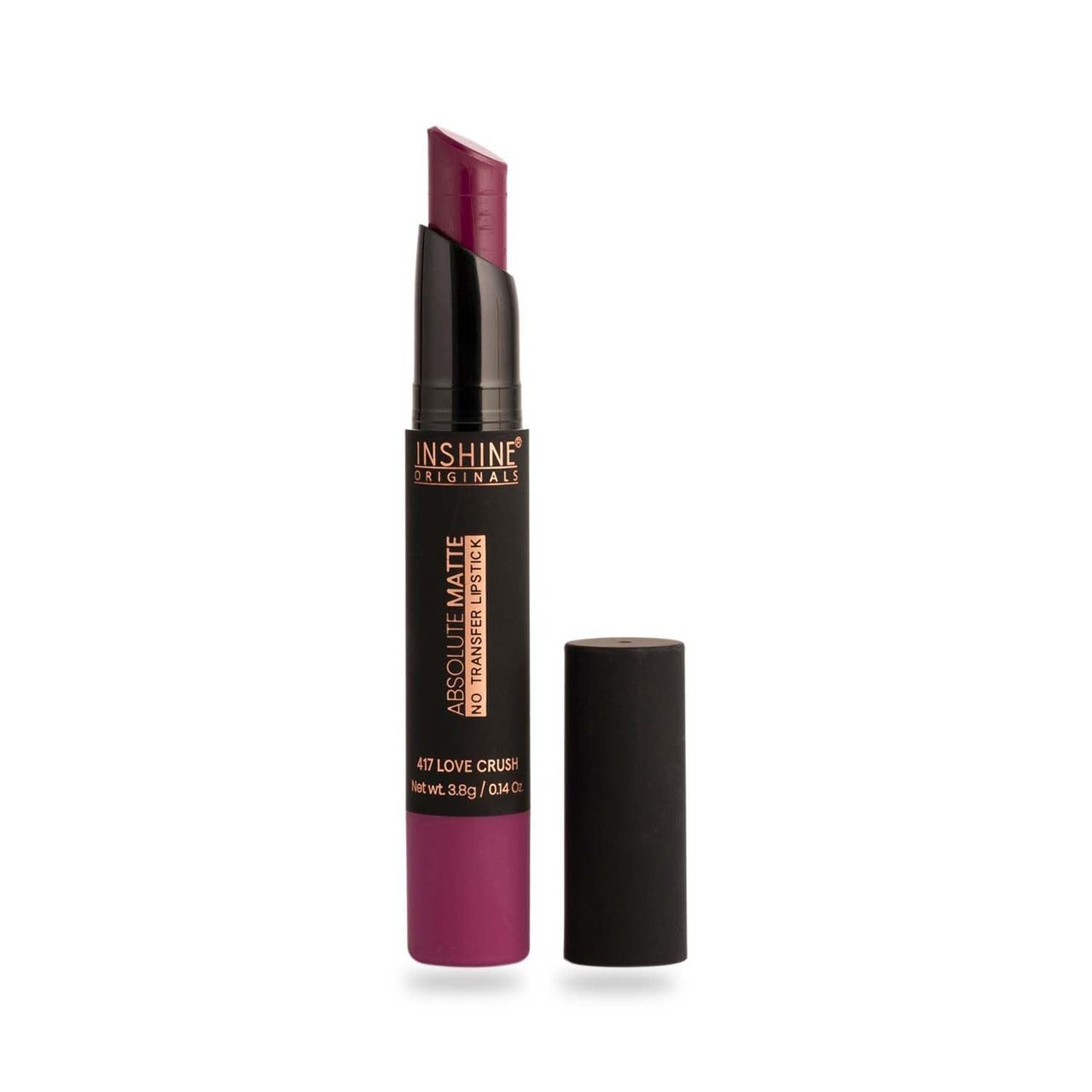 INSHINE Absolute Matte Lipstick - Long-lasting, Transfer-resistant, Velvety Matte Finish with Intense Color, Up to 12 Hours Wear | Perfect for Sophisticated Lips - LOVE CRUSH