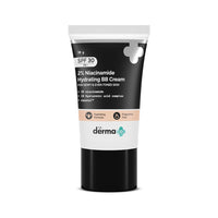 The Derma Co 2% Niacinamide Hydrating Bb Cream With 1% Hyaluronic Acid Complex & Aquaxyl, Medium, Matte, All Skin Type - 30 Gm | 01 - Ivory