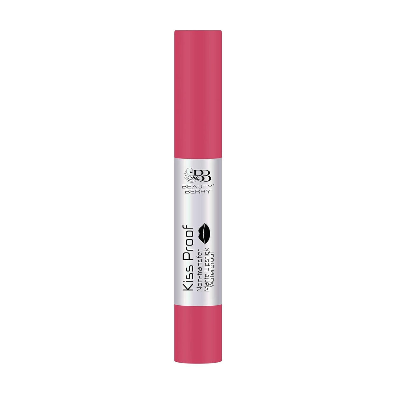 Beauty Berry Kiss Proof Non Transfer Matte Lipstick for Women, Waterproof Long Lasting Lip Crayon, Pack of 1. (Pinky -18)