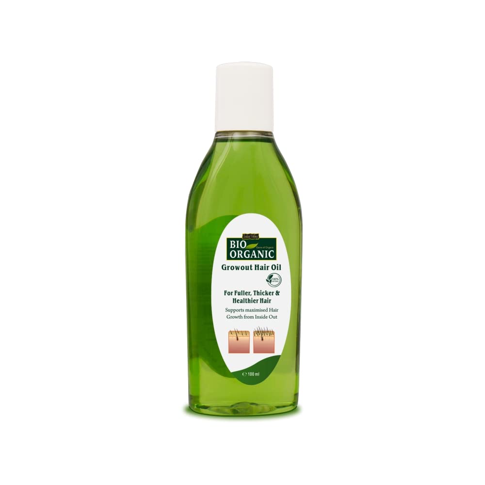 INDUS VALLEY Organic Indigo Powder | Indigofera tinctoria & Hair growout Oil, (100g + 100ml)