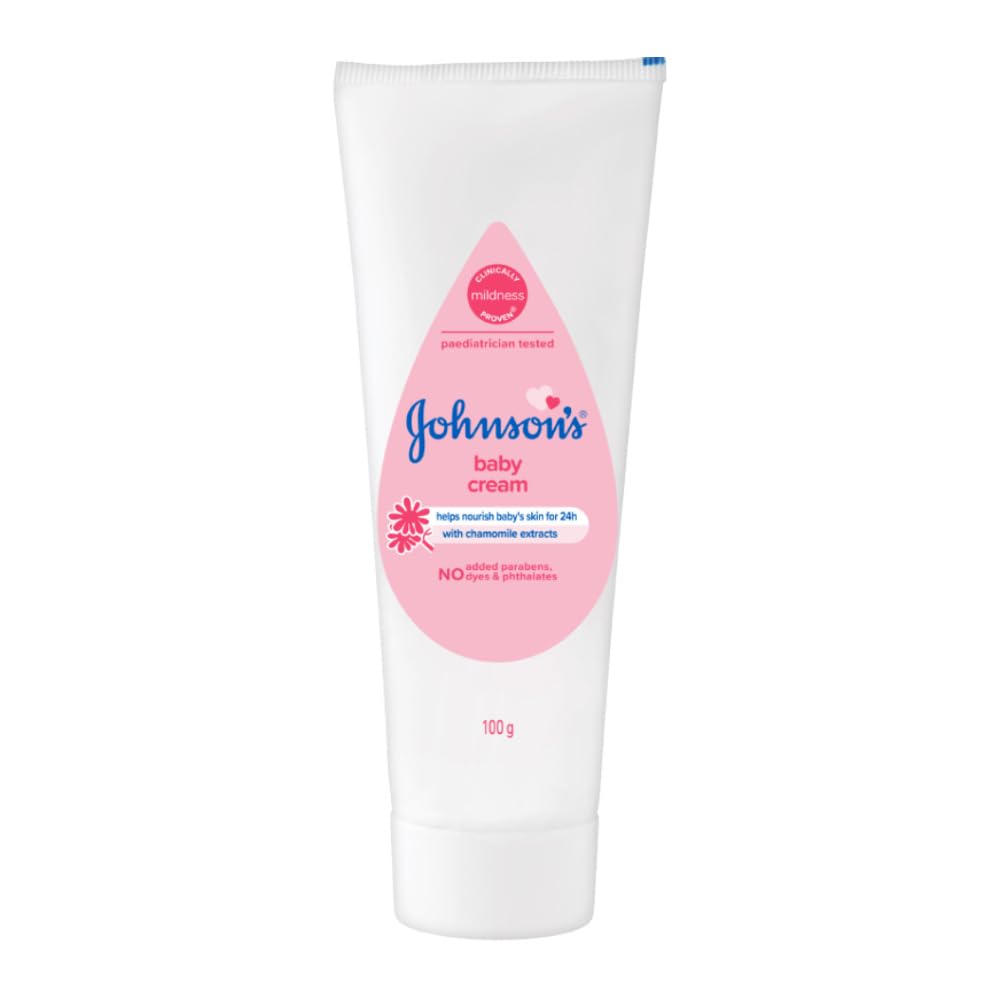 Johnson & Johnson Baby Soap For Bath Combo Offer Pack, 100G (Buy 3 Get 1 Free) & Johnson's Baby Cream For Summer, 100G