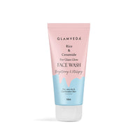 Glamveda Rice & Ceramide Korean Glass Glow Face Wash | For Dry, Sensitive & Combination skin types | Improves skin barrier | No Paraben, SLS | 100ml