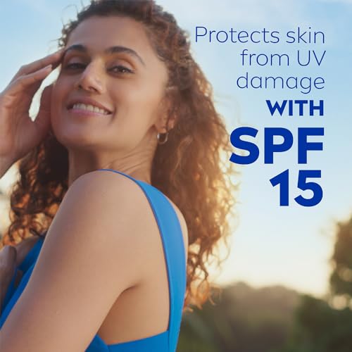 NIVEA Aloe Protection Body Lotion 200 ml | SPF 15 | Aloe Vera Extracts | Dep Moisture Serum | Men and Women | All Skin Type