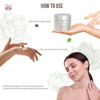 Mitchell USA Anti-aging Neck Therapy Cream | Reduces Fine Lines & Rejuvenates the skin around Neck | Lotus Seed Extract & Cocoa Butter | For Women & Men | For All Skin Types | 50gm